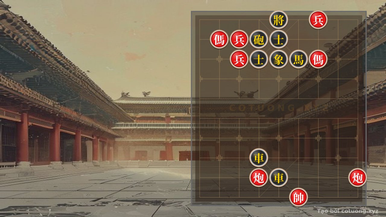 Thế cờ: Red Formation: Double Horses Interlocking, Cannon Empty - Xiangqi Tactical Secrets — Cờ Tướng Online