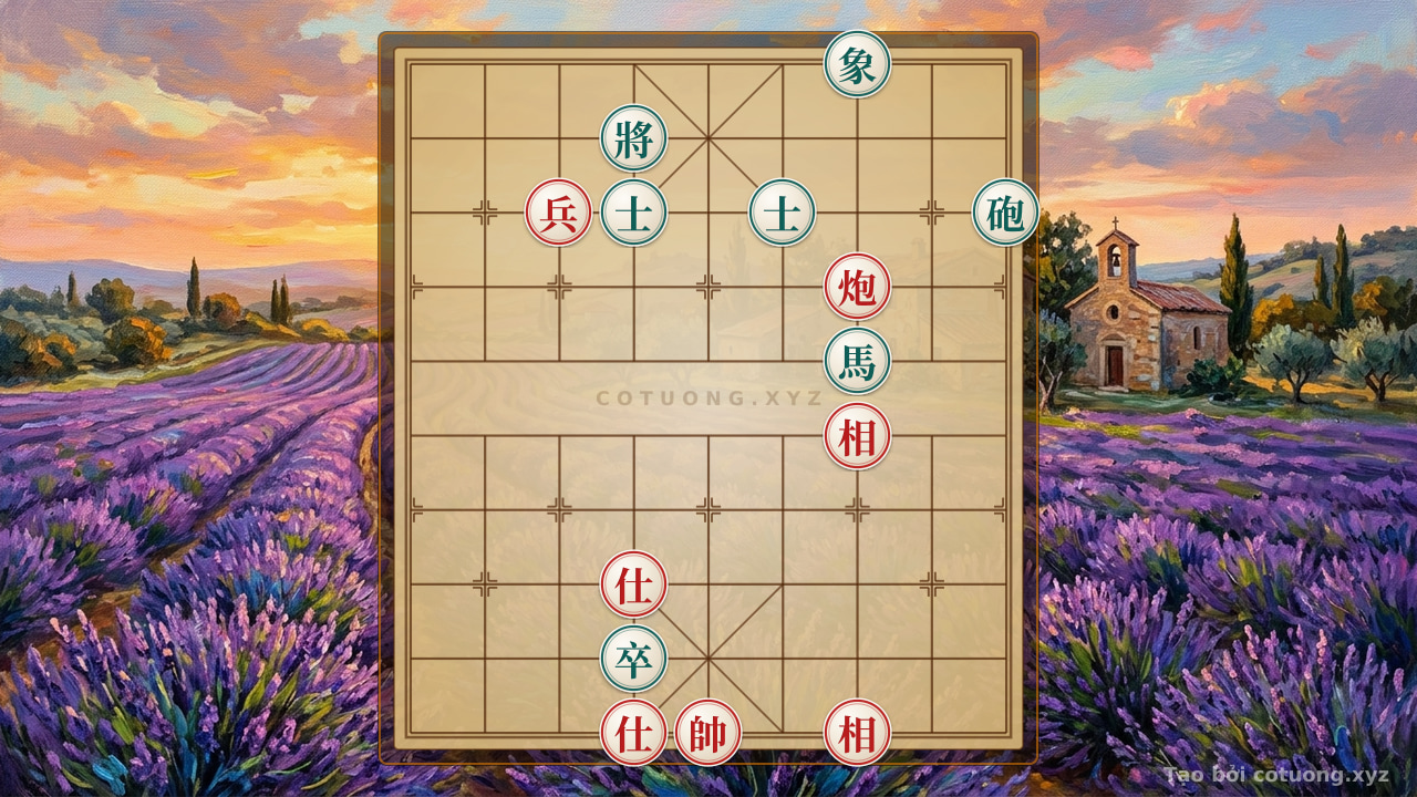 Thế cờ: Xiangqi (Chinese Chess) Strategy: The 'Red Cannon Empty' Killing Technique - A Sneaky Killer on the Side — Cờ Tướng Online