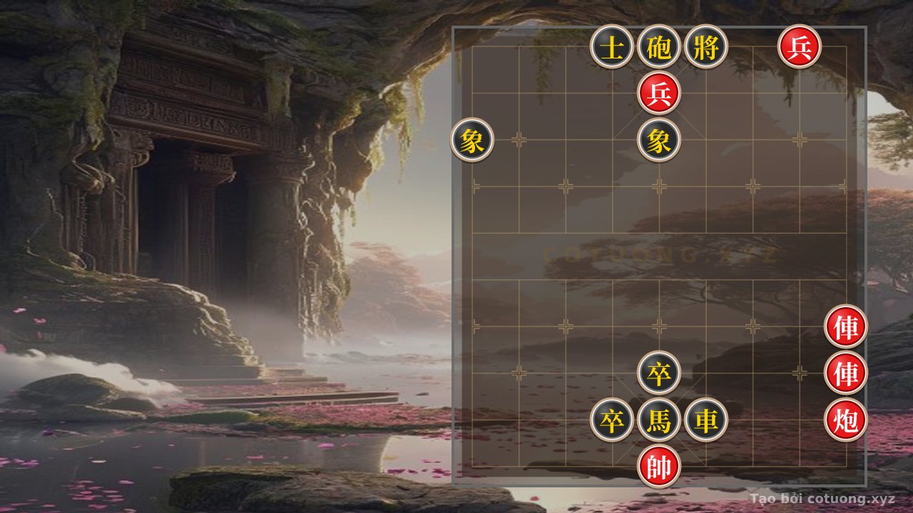 Thế cờ: Strategic Checkmate: Red Rook Directly Attacks Black General in 5 Moves — Cờ Tướng Online