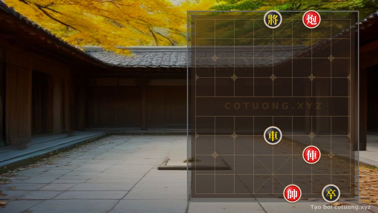 Thế cờ: Red General Chess: Chariot Pinning Strategy on the Board — Cờ Tướng Online