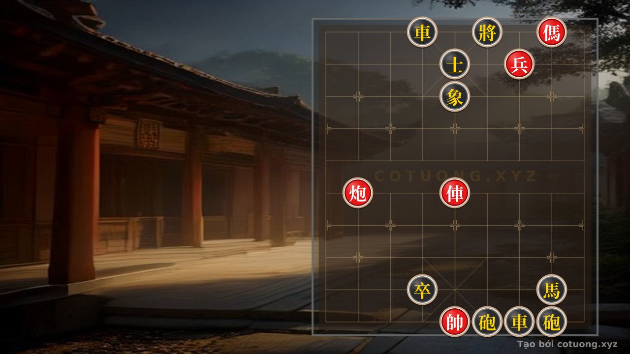 Thế cờ: Xiangqi (Chinese Chess) Online AI Strategy: Attacking the Black Rook on File 4 – The Red Symphony — Cờ Tướng Online