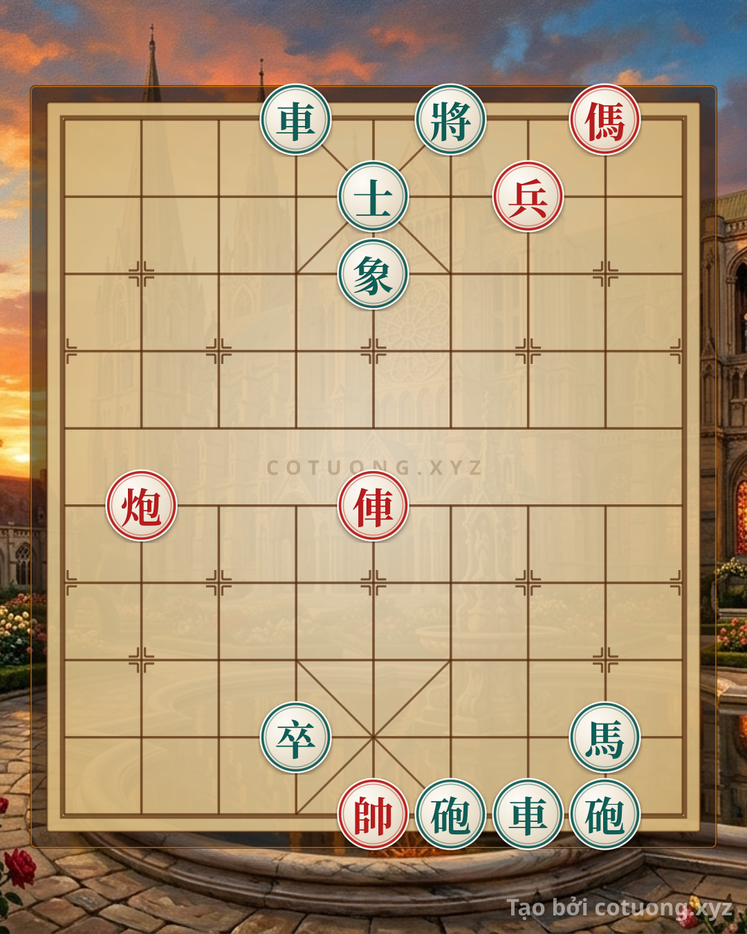 Challenge: Xiangqi (Chinese Chess) Online AI Strategy: Attacking the Black Rook on File 4 – The Red Symphony - Can you solve it?