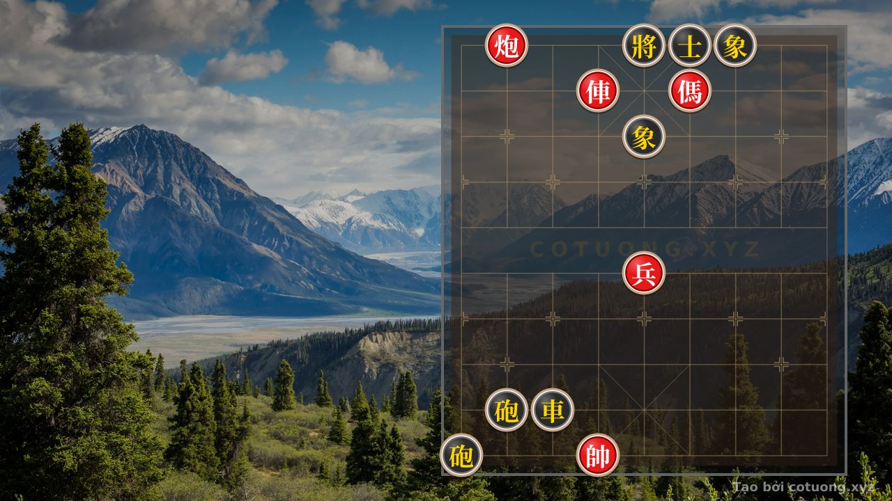 Thế cờ: Secret Defense with Black Rook and Black Cannon in the 'Red General on 5th File, 10th Rank' Position — Cờ Tướng Online