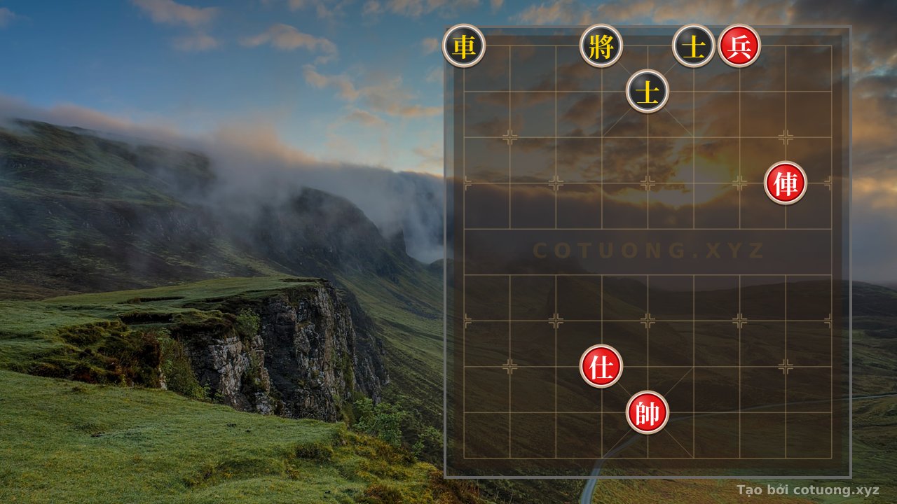 Thế cờ: Rapid Checkmate Secret: Red Chariot on File 2 Captures Black General in Black Advisor's 5th Rank 9th File Formation — Cờ Tướng Online