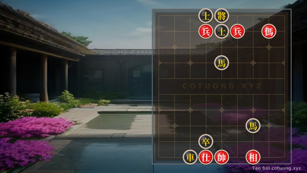 Thế cờ: Xiangqi: The Secret of the Two Black Horses and the Rook — Cờ Tướng Online