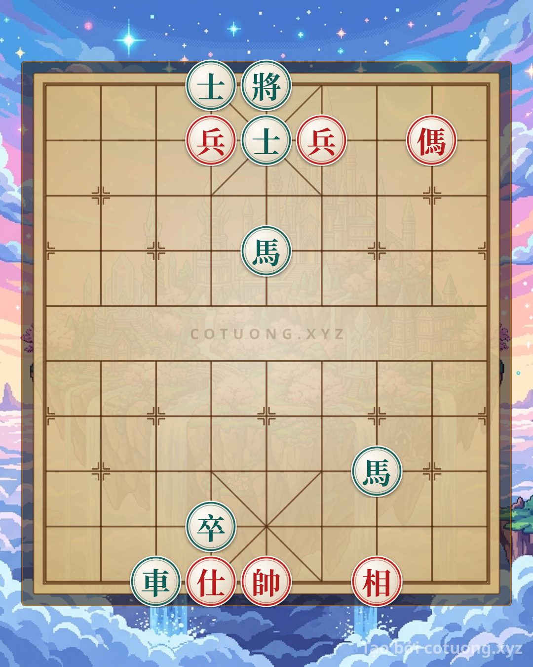 Challenge: Xiangqi: The Secret of the Two Black Horses and the Rook - Can you solve it?
