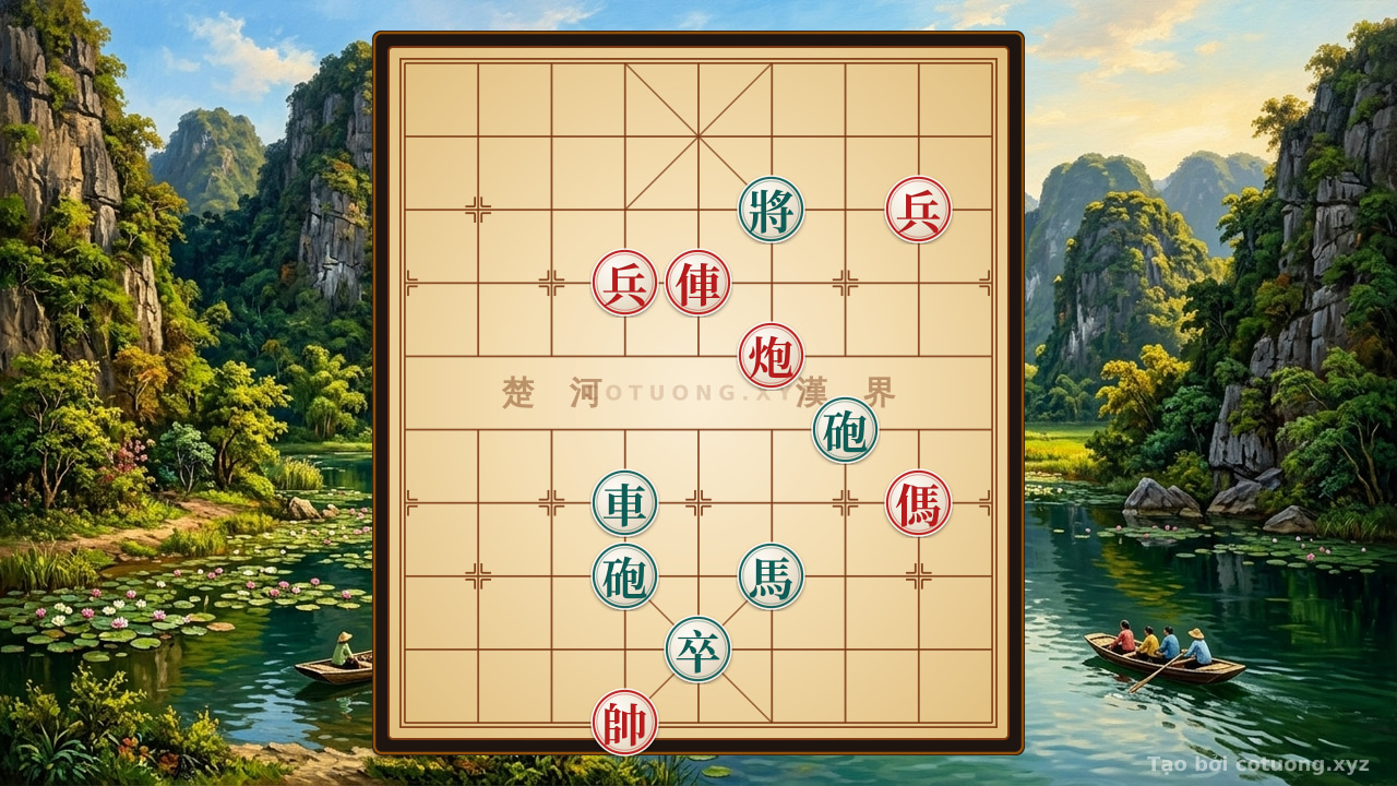 Thế cờ: Red Chariot's Straight Rush on File 5: The 'Killing Move' Strategy from Xichibi to Baisiang — Cờ Tướng Online