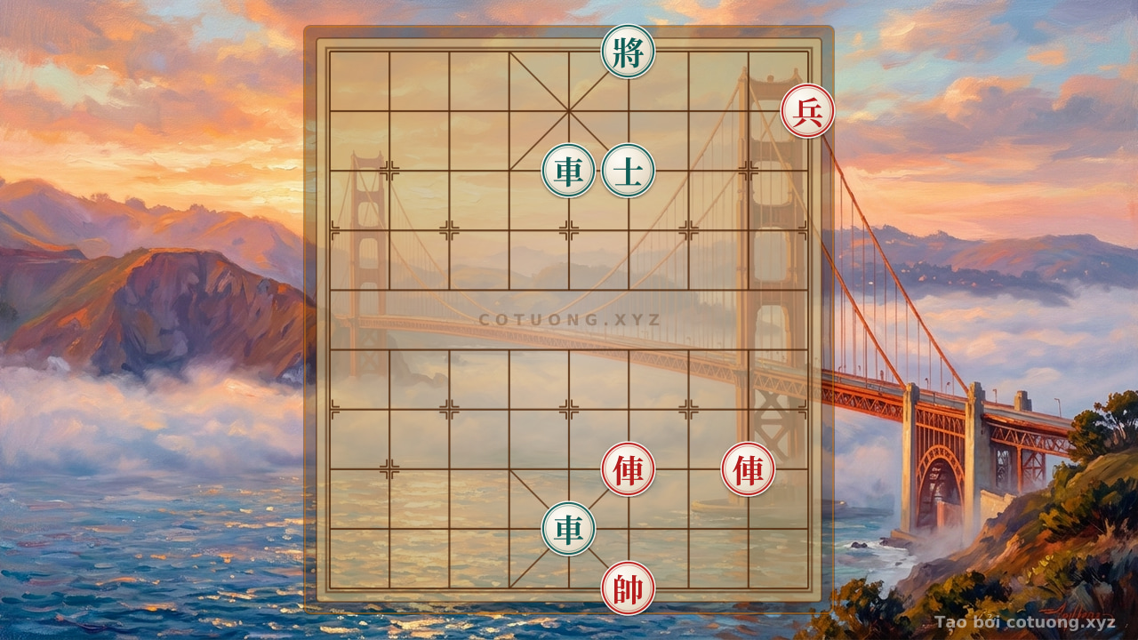 Thế cờ: Red General's Breakthrough: Winning in One Move with a Rook – The Psychological Warfare Tricks That Stun AI Masters — Cờ Tướng Online