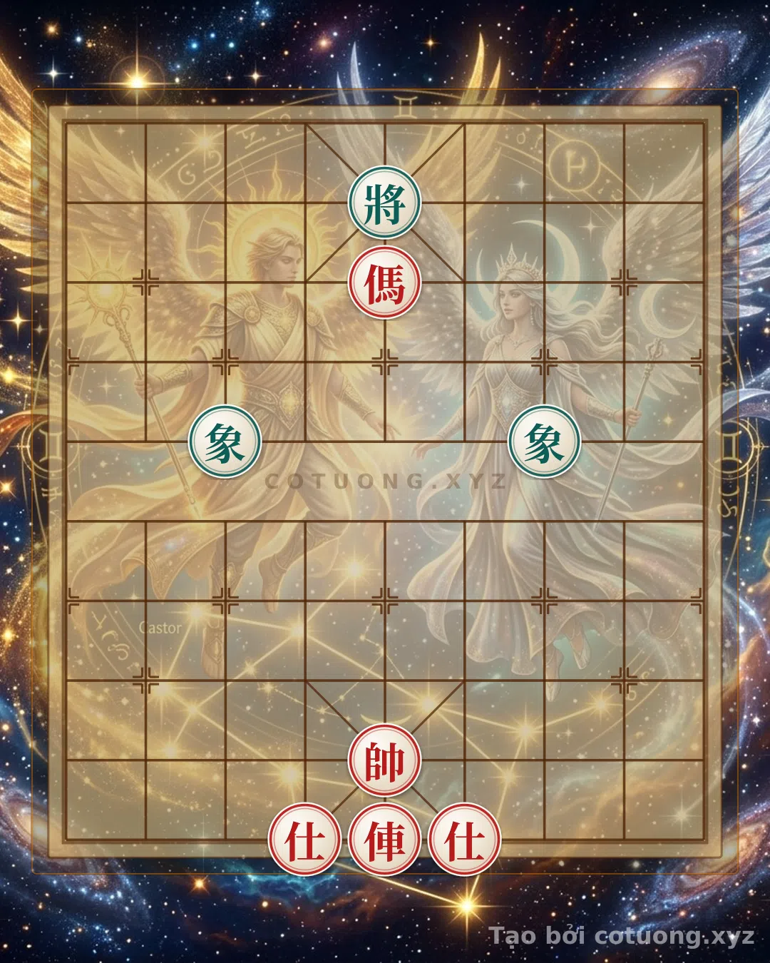 Thế cờ: Subtle Trap: Red Chariot at 5-1 vs. Black General at 5-9 in the Future Chessboard — Cờ Tướng Online