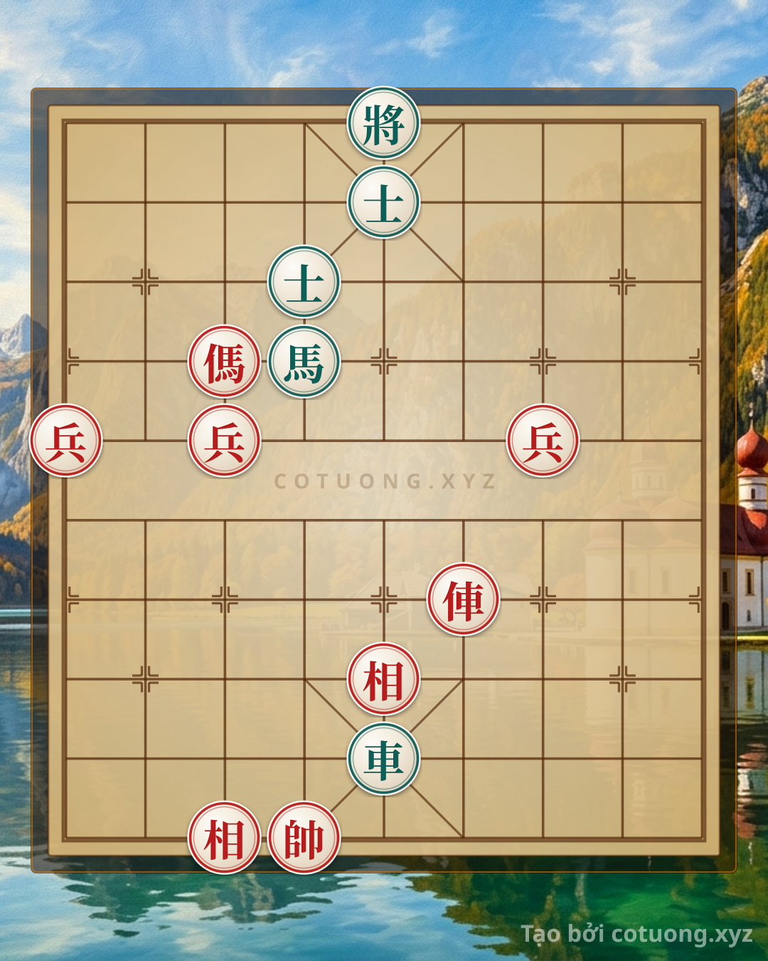 Challenge: Xiangqi Position: Red Opens with Double Horses, Black Defends Tightly - Tactical Analysis - Can you solve it?