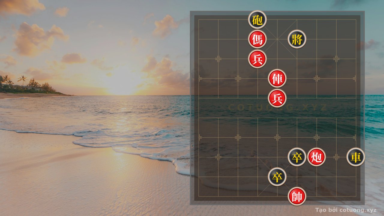 Thế cờ: Red Cannon on File 3, Rank 3: The Death Trap for Black Chariot on File 9, Rank 3 — Cờ Tướng Online