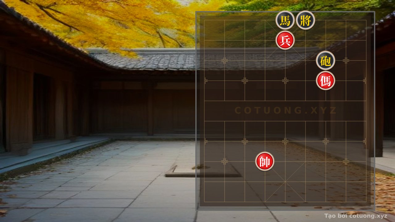 Thế cờ: Red Horse exchanges legs with Black Cannon: 'Double Horse - Empty Cannon' strategy in Xiangqi — Cờ Tướng Online
