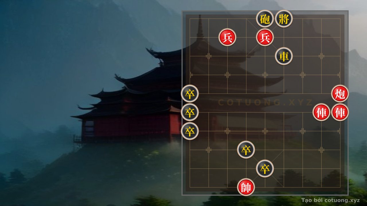 Thế cờ: Xiangqi: Red's Advantage with Cannon-Car Attack on the Pawn — Cờ Tướng Online
