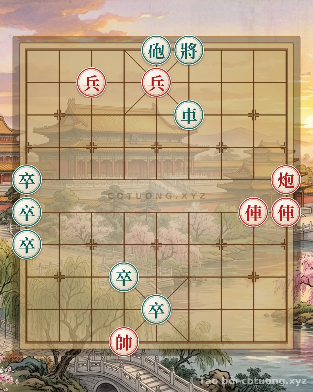 Challenge: Xiangqi: Red's Advantage with Cannon-Car Attack on the Pawn - Can you solve it?
