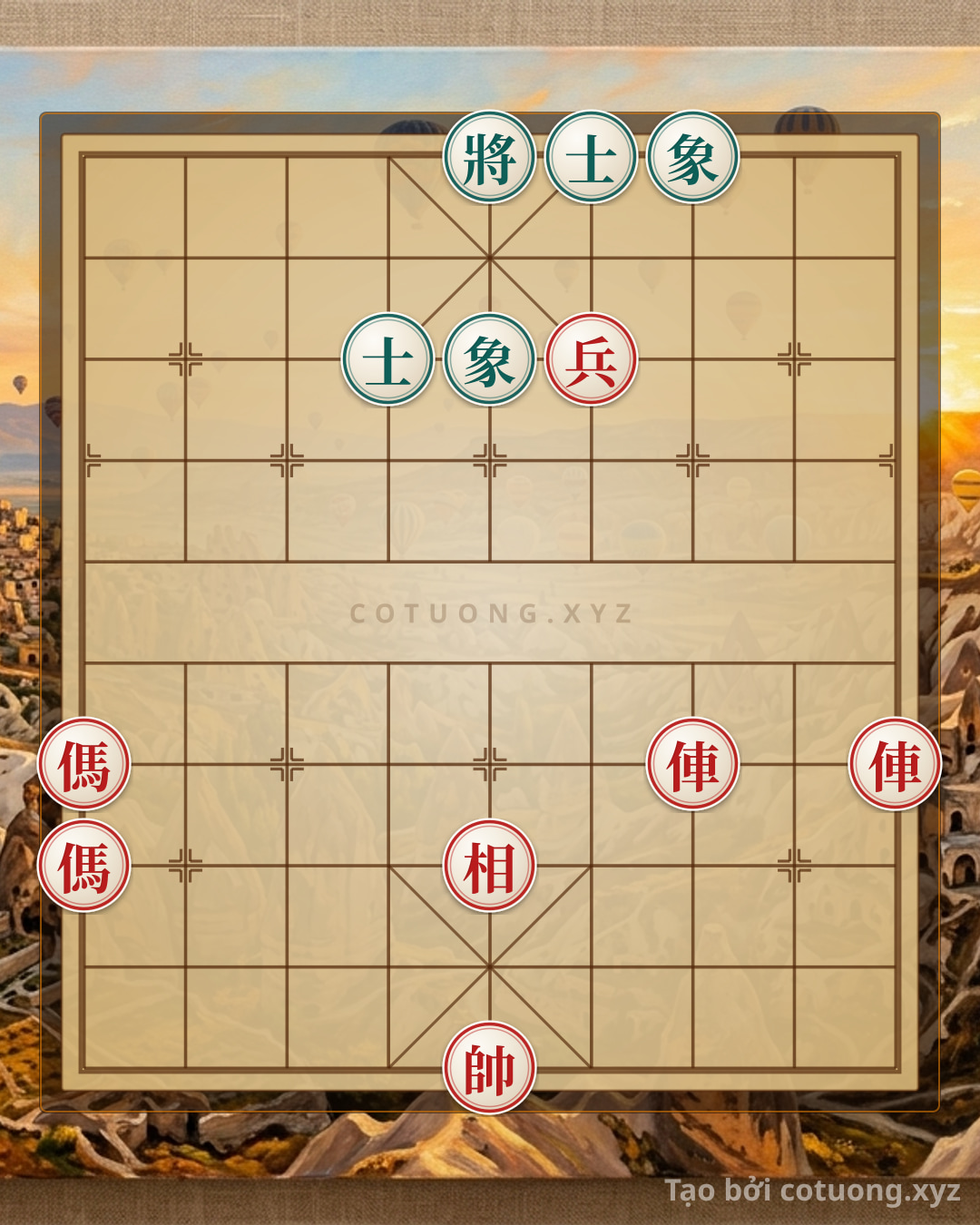 Challenge: Red Formation with 1 Pawn - Defensive Counterattack Tactics from Black Bishop and Advisor - Can you solve it?