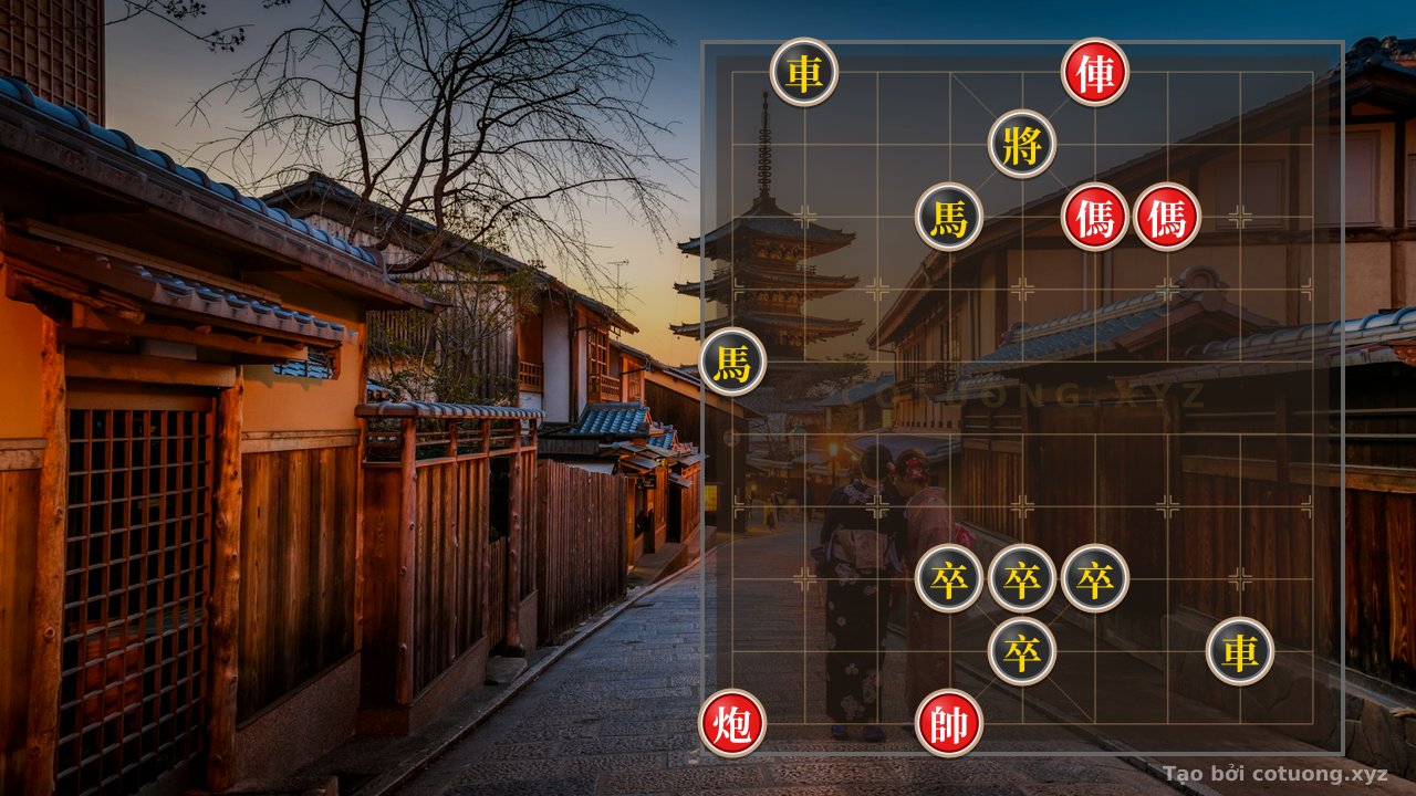 Thế cờ: Double Horse Face-to-Face - Red's Offensive Strategy in Chinese Chess — Cờ Tướng Online