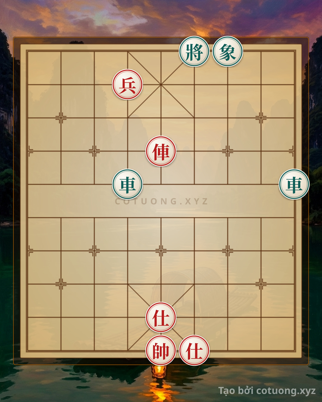 Challenge: Defeating the Black Bishop with the Red Pawn: The Fastest Checkmate Strategy in the Xiangqi (Chinese Chess) Position - Can you solve it?