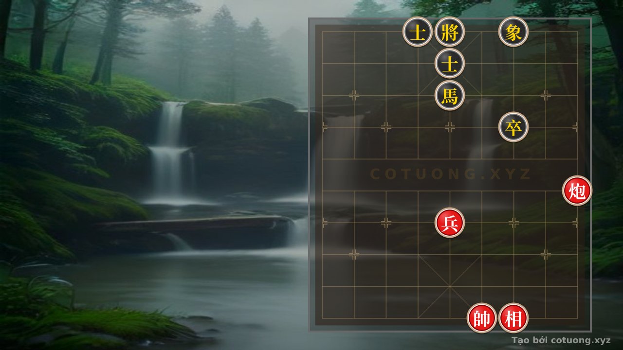 Thế cờ: Red General Chess: Tactical Checkmate from the 'Empty Cannon' Formation — Cờ Tướng Online