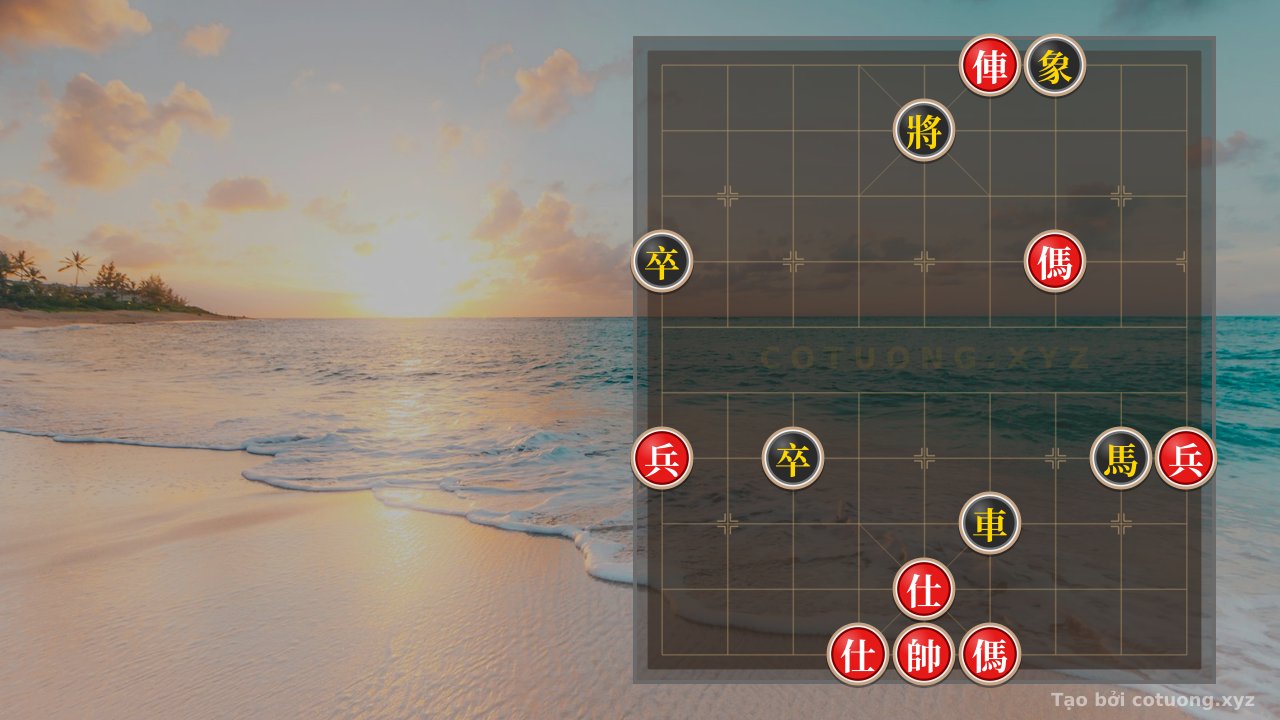 Thế cờ: Xiangqi: Red's Strategy Defeats Black in the 'Chariot 4 - Elephant 7' Formation — Cờ Tướng Online