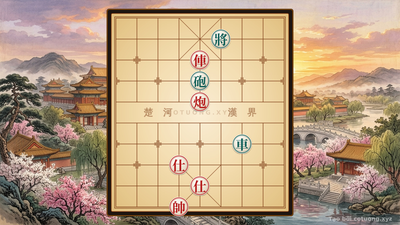Thế cờ: Xiangqi: Red Chariot Retreats to File 5, Rank 8 - Hidden Strategy for Black Cannon — Cờ Tướng Online
