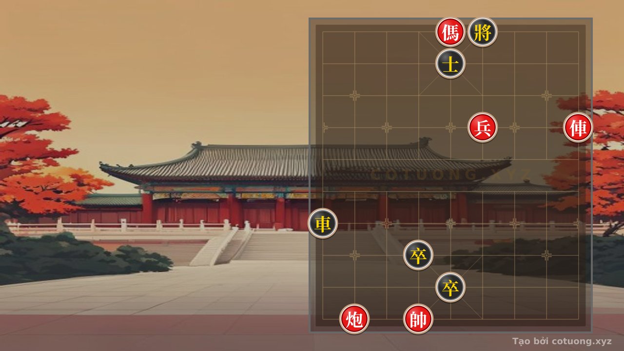 Thế cờ: Masterpiece of Xiangqi: Can You Find the Winning Move for Red? | Xiangqi Online — Cờ Tướng Online