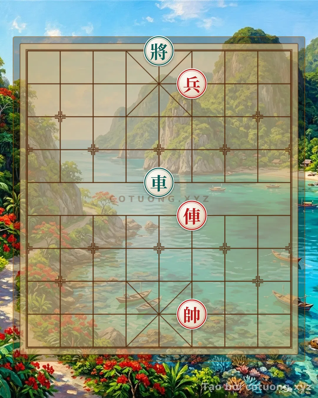 Thế cờ: Black Chariot Trap on 5th File, 6th Rank: Defensive Strategy for the Black General — Cờ Tướng Online