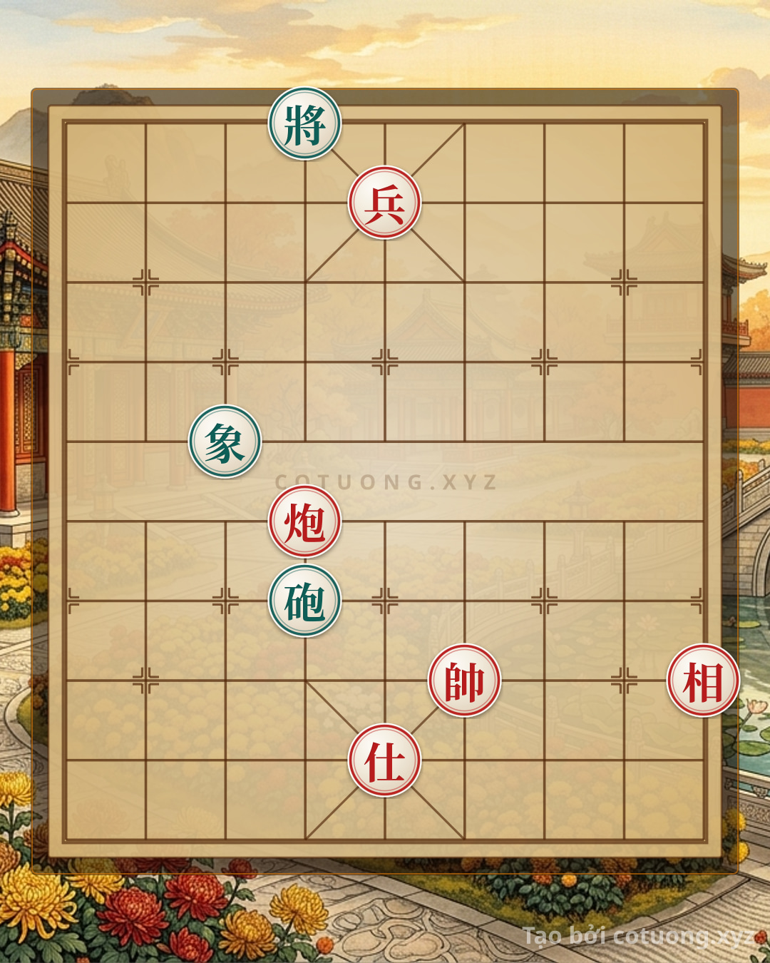 Challenge: Xiangqi: Red's 'Empty Cannon' Strategy Defeats Black in the 'Elephant on 3rd File' and 'Cannon on 4th File' Formation - Can you solve it?