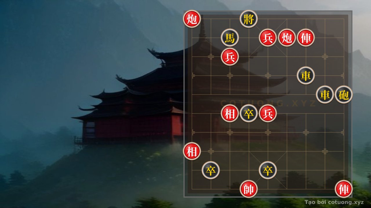 Thế cờ: Xiangqi: Red's Rook Thrust on the Seventh Rank Strategy — Cờ Tướng Online