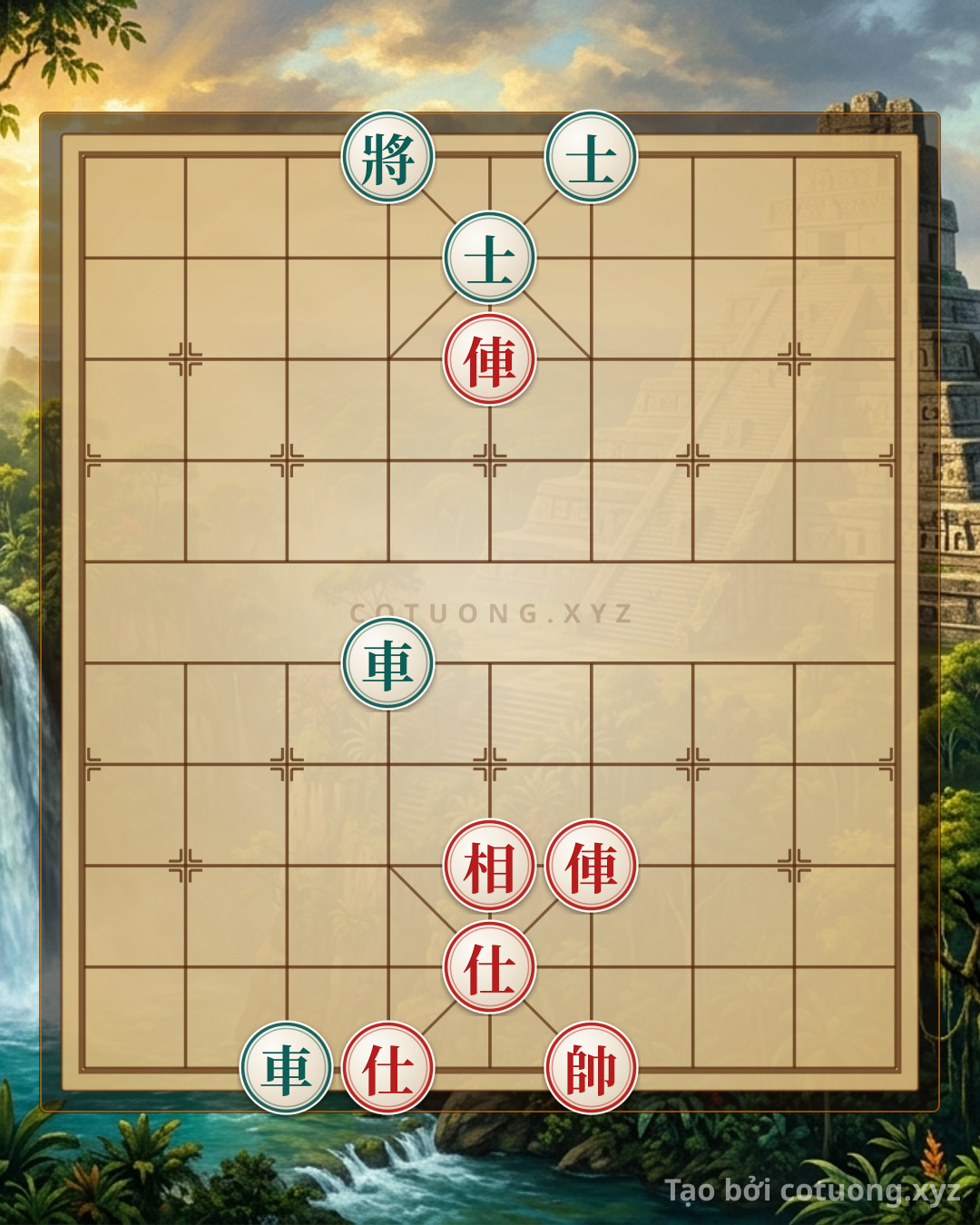 Challenge: Xiangqi: Red's Winning Tactics Against Black in the 'Chariot Thrust' Formation - Can you solve it?