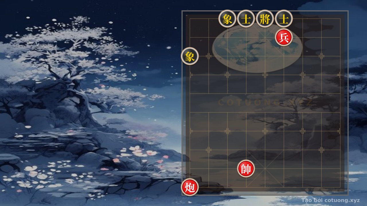 Thế cờ: Classic Checkmate Strategy: How the Cannon Pawn Crushes 2 Advisors and 2 Elephants in One Move! — Cờ Tướng Online
