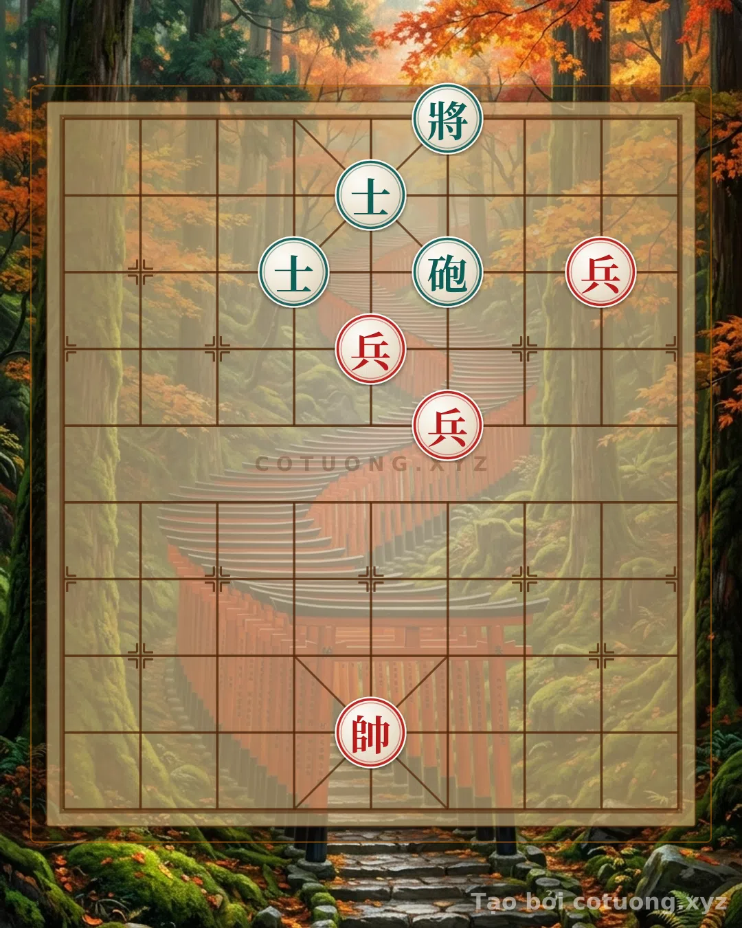 Thế cờ: Xiangqi: Red's Strategy Wins in the 'Empty Cannon' Formation - The Art of Patience and Courage — Cờ Tướng Online