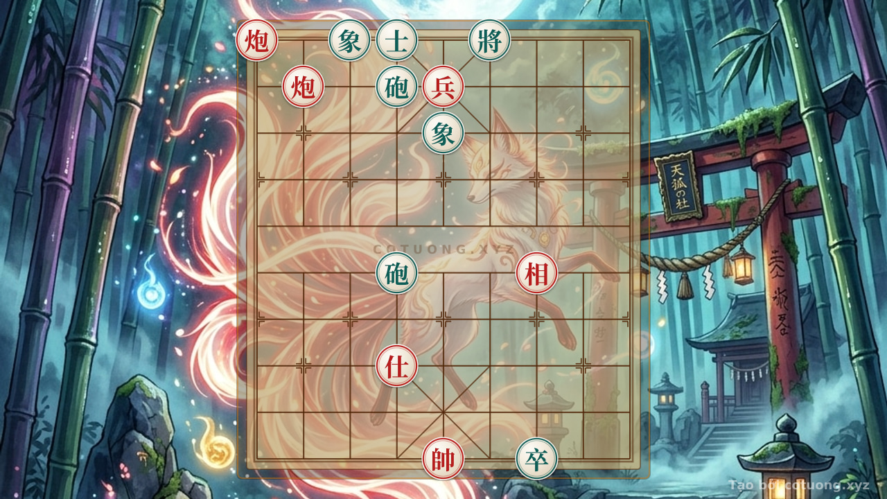 Thế cờ: Classic Checkmate Trick: Double Cannon vs. Two Elephants Defense - The Unique Solution — Cờ Tướng Online