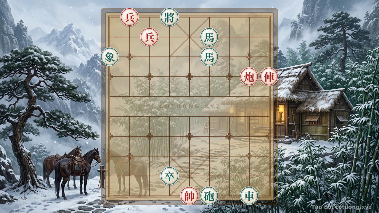 Thế cờ: Xiangqi Master's Secret: Red Rook-Cannon vs Black Rook-Cannon with Two Horses - The Deadly Trap No One Dares to Try? — Cờ Tướng Online