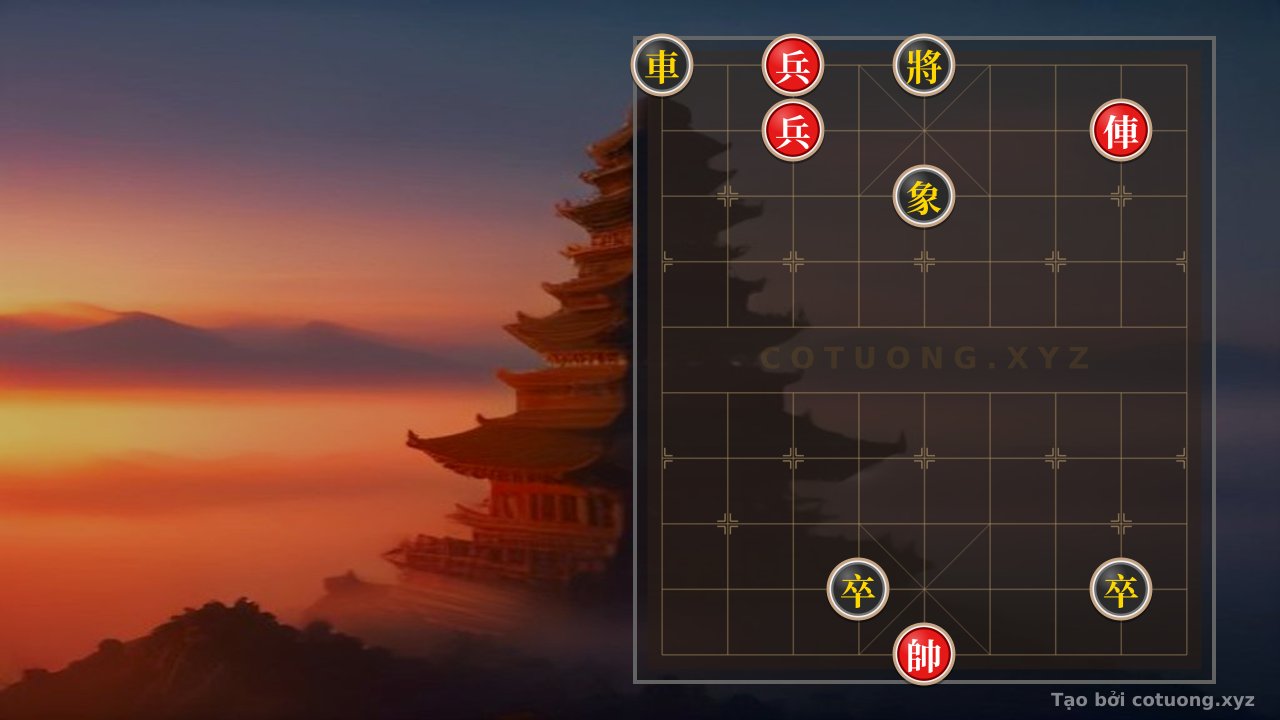 Thế cờ: Defensive Counterattack Strategy: Black Rook on File 1, Rank 10 - Red Cannon on File 7, Rank 9 — Cờ Tướng Online