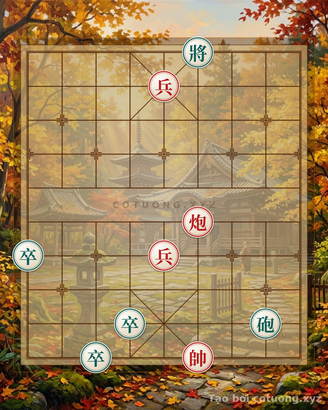Thử Thách: Cờ Tướng Thế 'Pháo Đỏ Lộ 5 - Chốt Đen Lộ 4': 