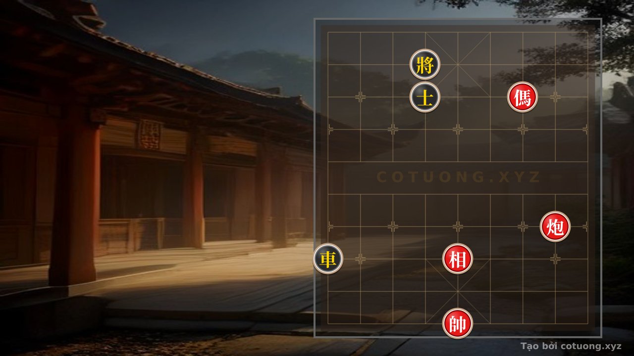 Thế cờ: Red God's Night: Seven Mighty Forces Half the Sky – How to Tear Apart Black's Pawns Like Clouds of the Six Virtues — Cờ Tướng Online