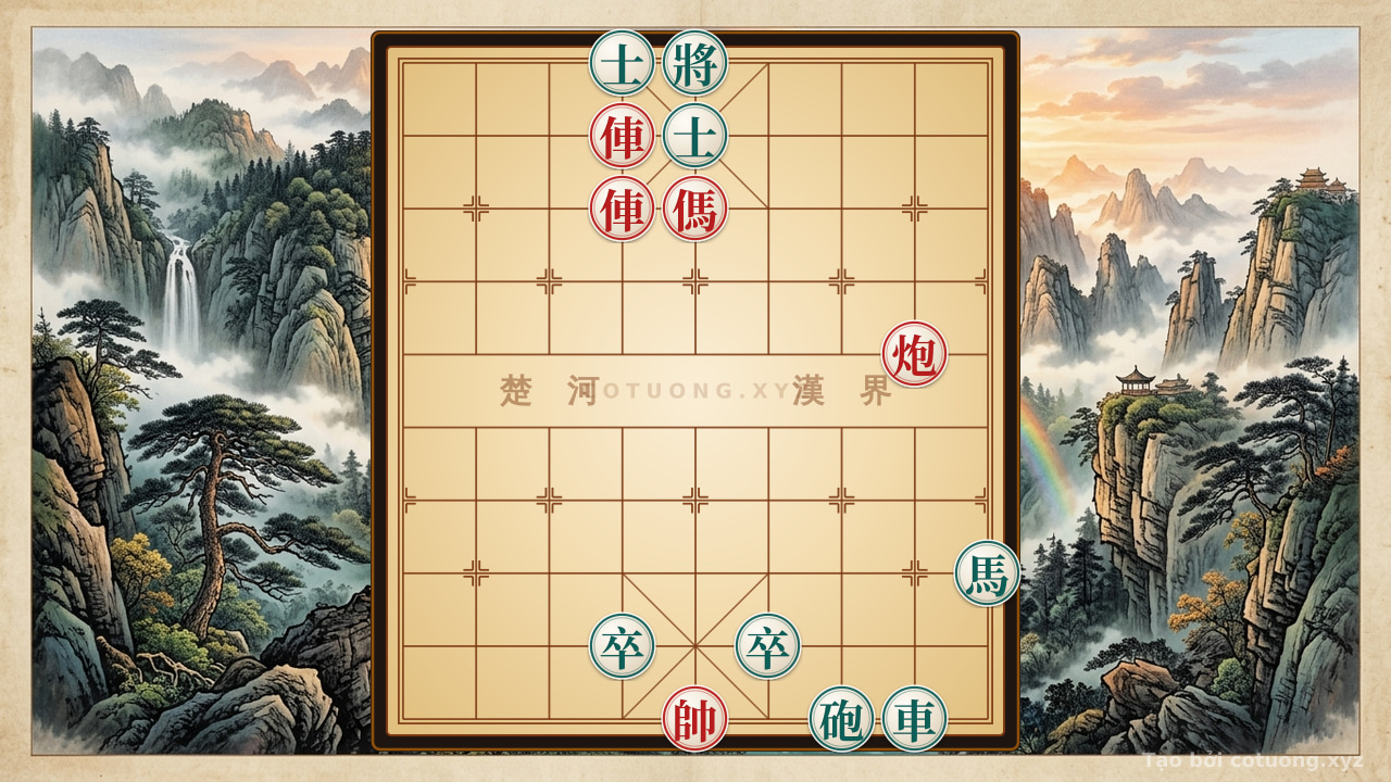 Challenge: Decoding Xiangqi's Deadly Moves: The Red Rook-Horse Combo to Capture the Black General in a Blink - Can you solve it?