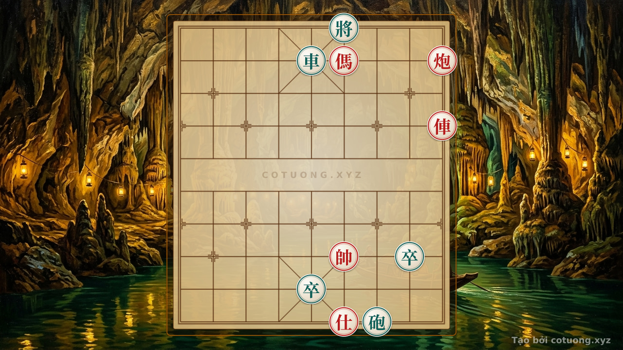 Thế cờ: Xiangqi Position: Red's Decisive Counterattack from the Key Square - The 3-Move Strategy to Defeat the Opponent — Cờ Tướng Online