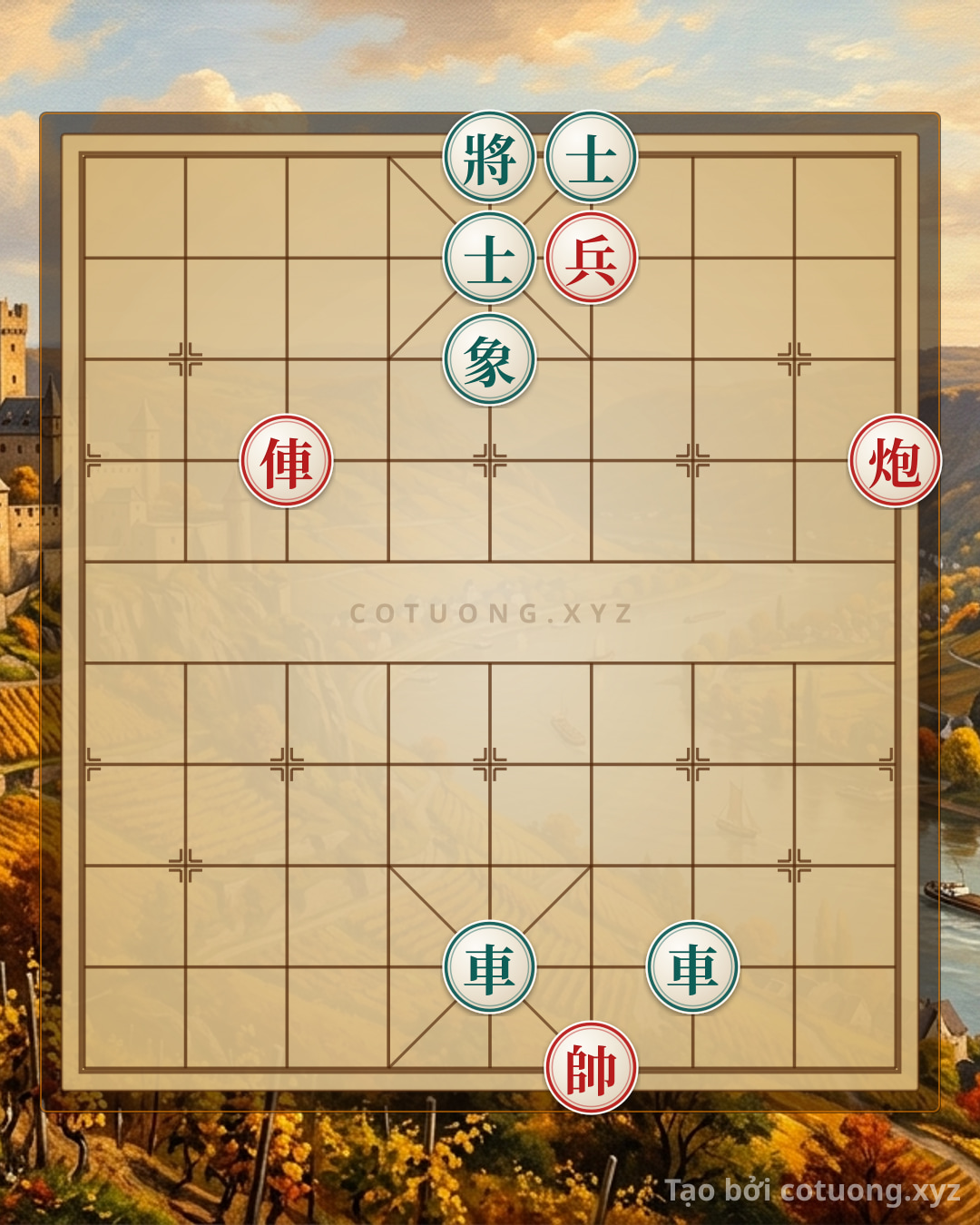 Challenge: The 'Red General' Trick in Xiangqi: Red's Dominant Strategy from the First Move - Can you solve it?