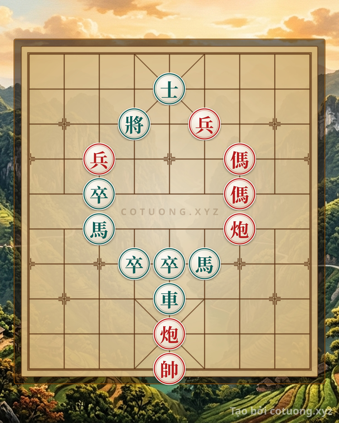 Challenge: Xiangqi Secrets: 2Cannons 2Horses 2Pawns vs. Chariot 2Horses 3Pawns Advisor - Extremely Deep Tactics - Can you solve it?