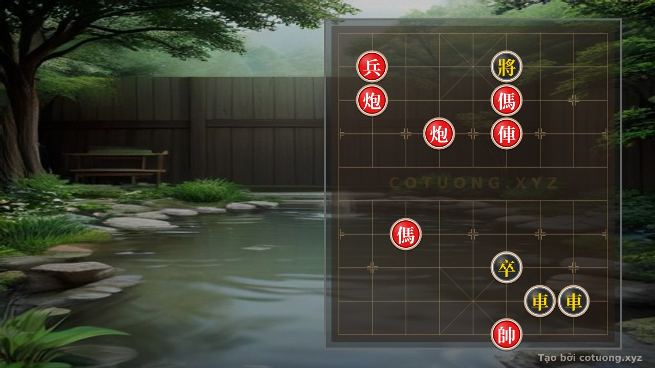 Thế cờ: The Secret Strategy of the Rook 2Cannons 2Horses Checkmate: The Xich Bi Battle in Chinese Chess — Cờ Tướng Online