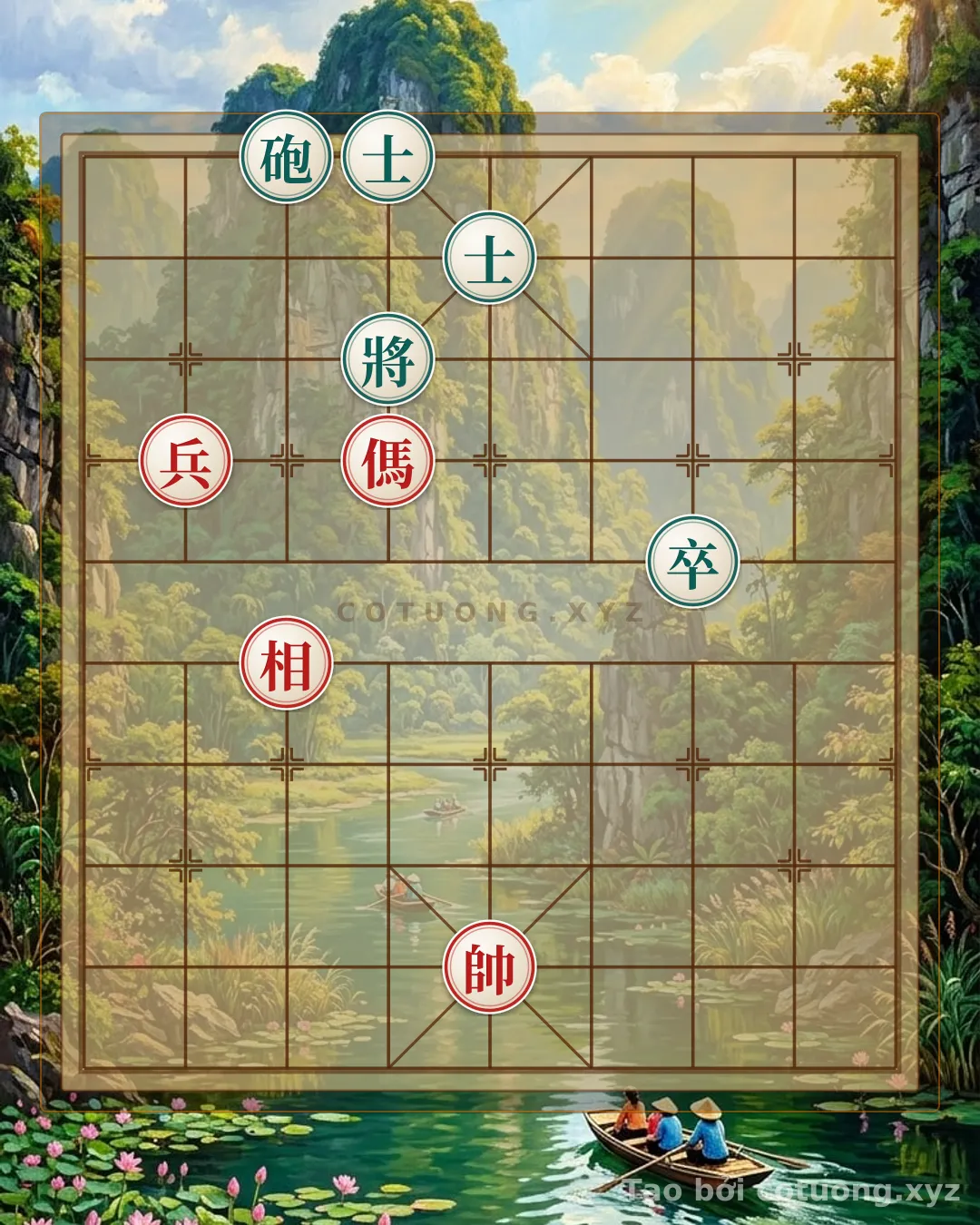 Challenge: Red Cannon 'Traps' Black Advisor: A Subtle Strategy in Xiangqi - Can you solve it?