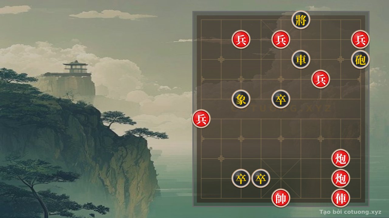 Thế cờ: Red Rook's Straight Rush, Black Cannon's Blockade: High-Speed Checkmate Tactics in Chinese Chess — Cờ Tướng Online