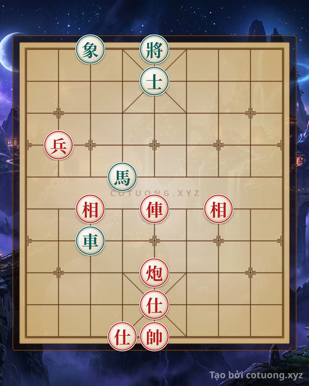Challenge: Xiangqi: Rook Cannon Pawn 2 Advisors 2 Elephants vs Rook Horse Advisor Elephant - Extremely Deep - Can you solve it?