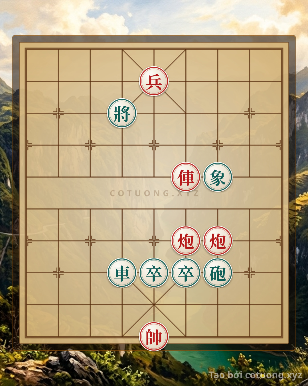 Challenge: Xiangqi: The Strategy of Sacrificing Pieces to Defeat the Black General in 5 Moves - The Technique of Xiangqi Master Xich Bi - Can you solve it?