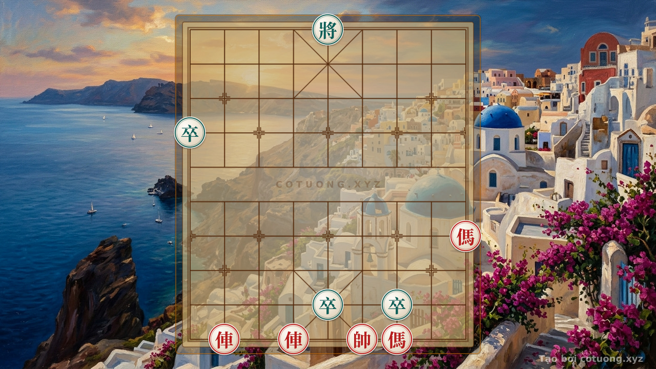 Thế cờ: Song Horse Sword - The Mystical Trap of Chinese Chess: Watch the Red Chariot on File 8 Surround — Cờ Tướng Online