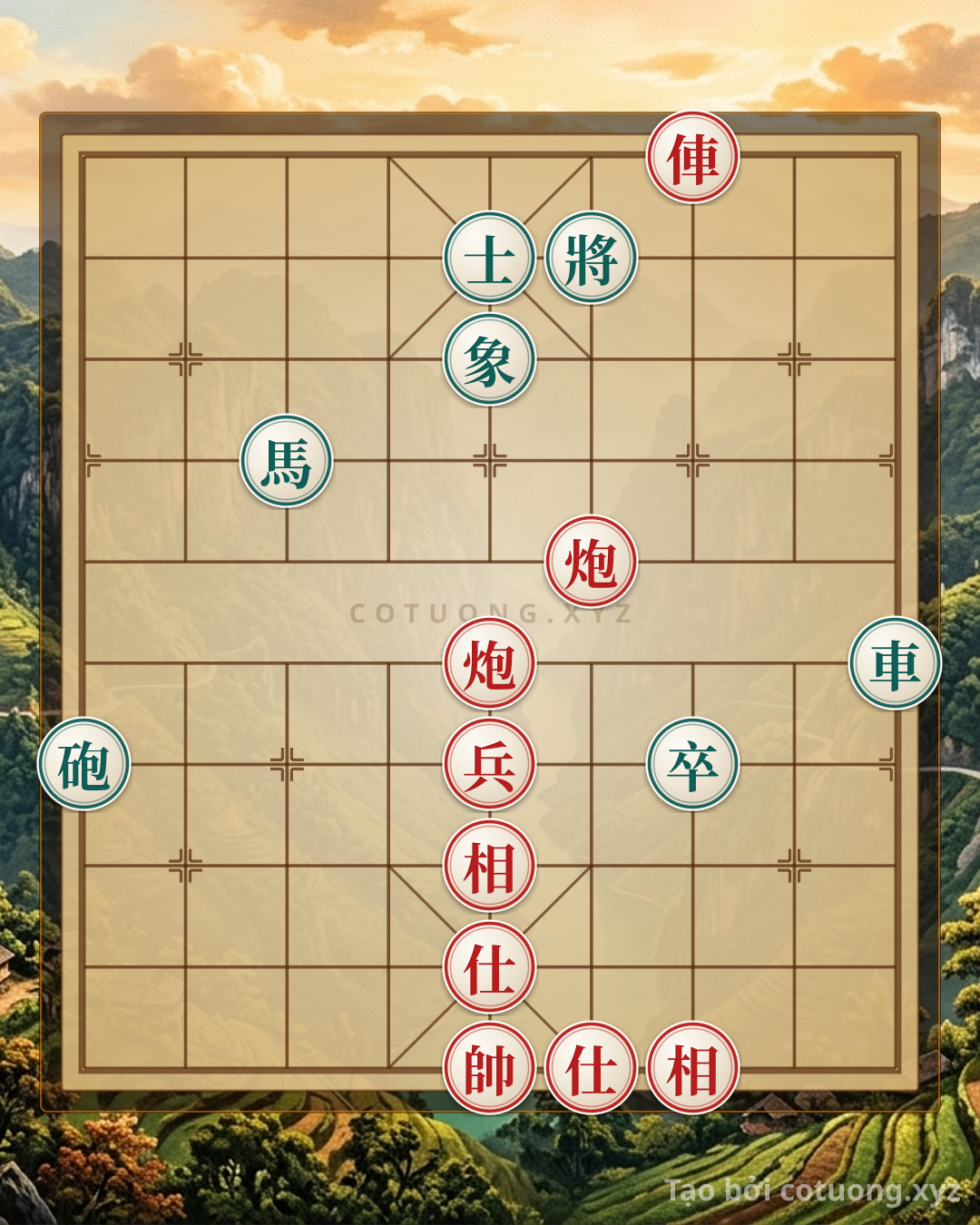 Challenge: Xiangqi Super Difficult: Red Chariot at 3-10 Attacks Black Advisor at 5-9 - Can you solve it?