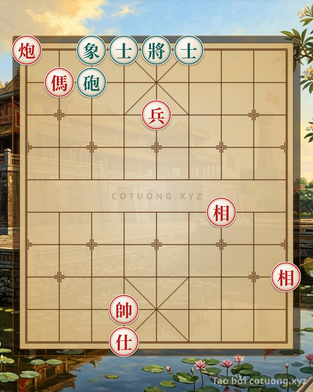 Challenge: Xiangqi (Chinese Chess) Strategy: Red Crushes Black in 5 Moves - Empty Cannon and Forking Tactics - Can you solve it?