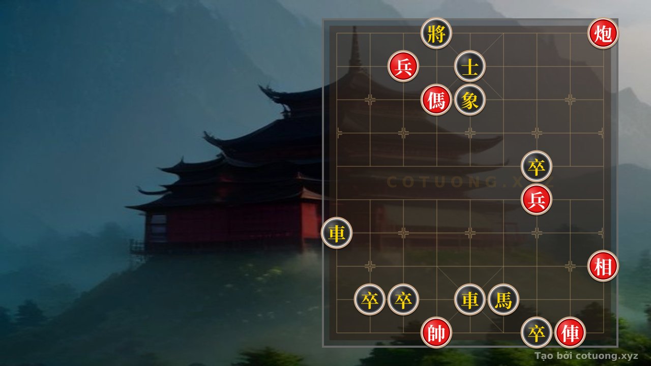 Thế cờ: Xiangqi Checkmate: Red Defeats Black with the 'Empty Cannon' Strategy - The Patience of a Master — Cờ Tướng Online