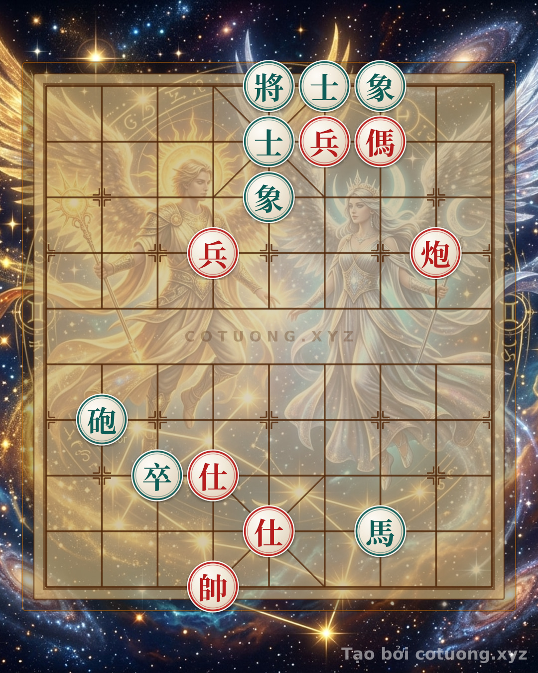 Thế cờ: CE97: When the Black General is Exposed - The Secrets of Defense and Counterattack in a Classic Checkmate — Cờ Tướng Online